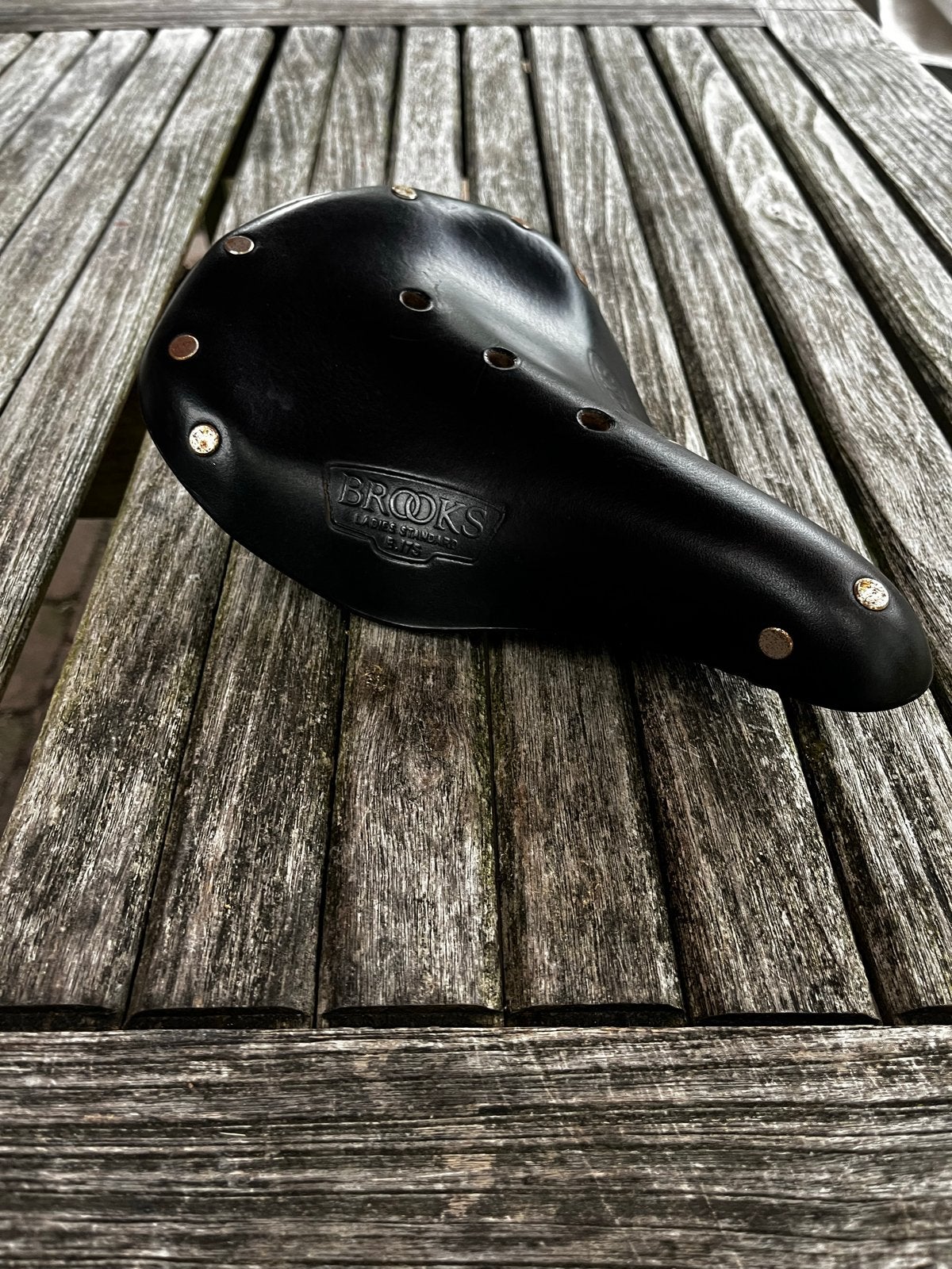 Brooks B17S Ladies Standard Zadel - Zwart Leer, Leer, Ophalen of Verzenden, Zo goed als nieuw, Zadel