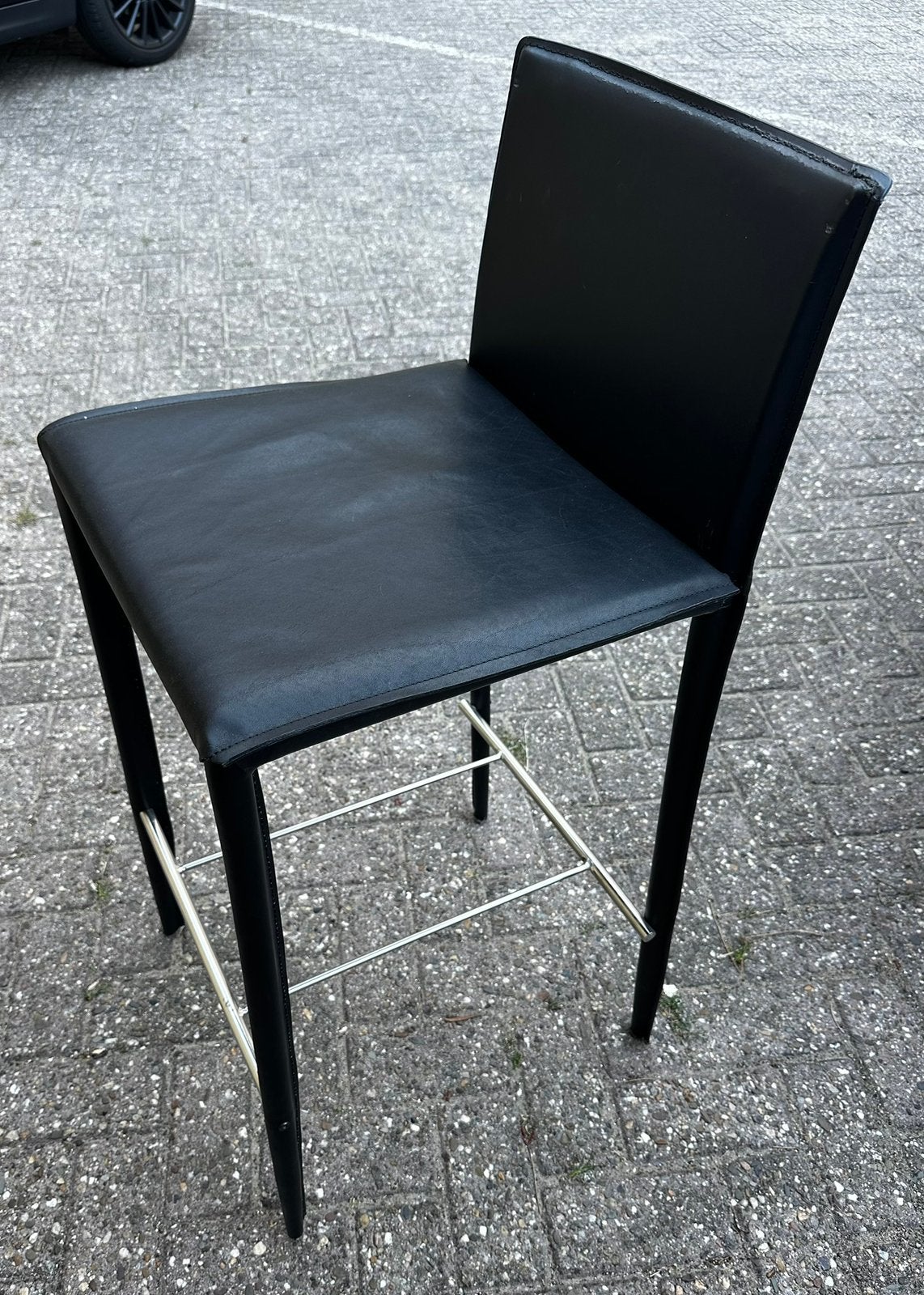 6 barkrukken, Huis en Inrichting, Barkrukken, Ophalen, Zo goed als nieuw, Leer