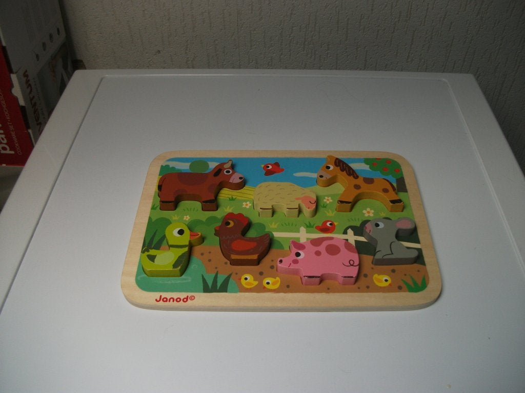 Puzzel Janod 7 delig, Ophalen of Verzenden, Gebruikt