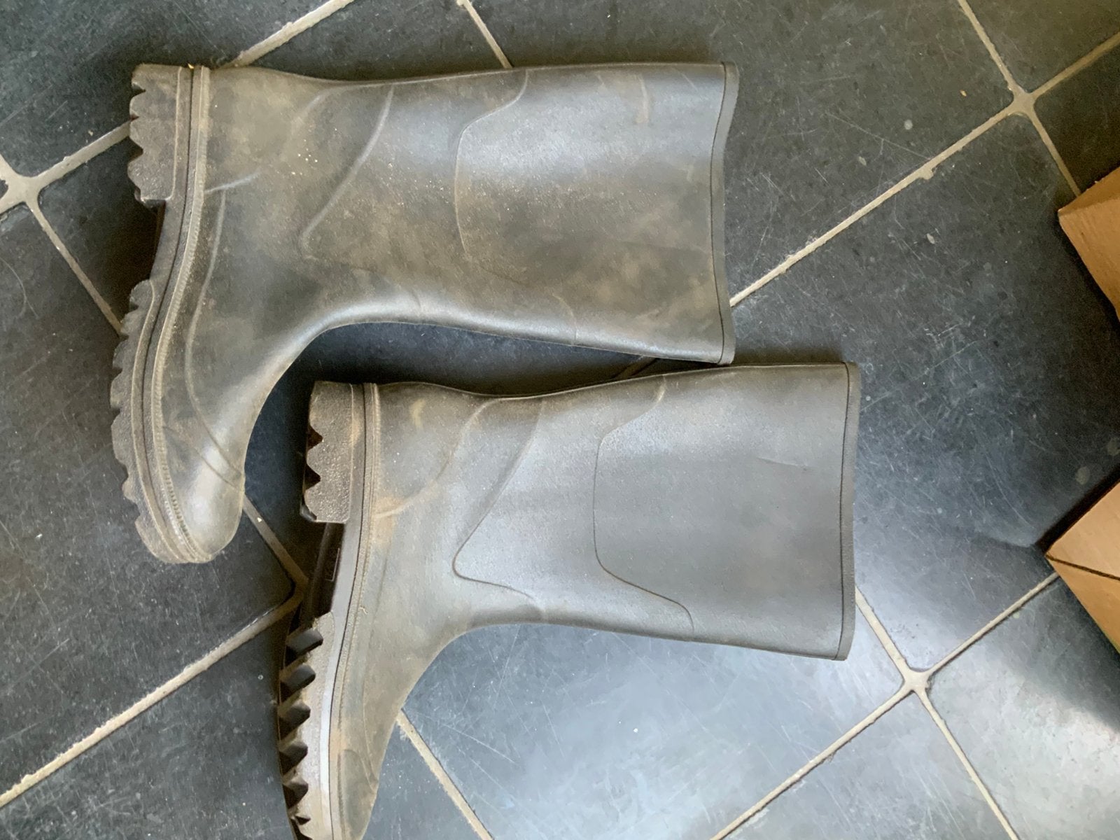 Laarzen, regenlaarzen maat 44, Kleding | Dames, Ophalen of Verzenden, Zo goed als nieuw, Regenlaarzen