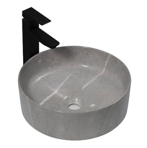 AANBIEDING! Waskom, grijs marmer, rond, modern, Venta 37, Ophalen of Verzenden, Nieuw