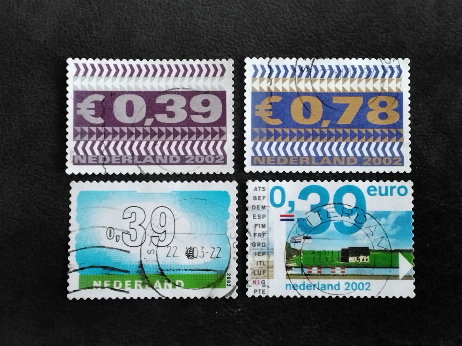 Nederland euro zegels 2002 gestempeld, Verzenden, Na 1940, Gestempeld