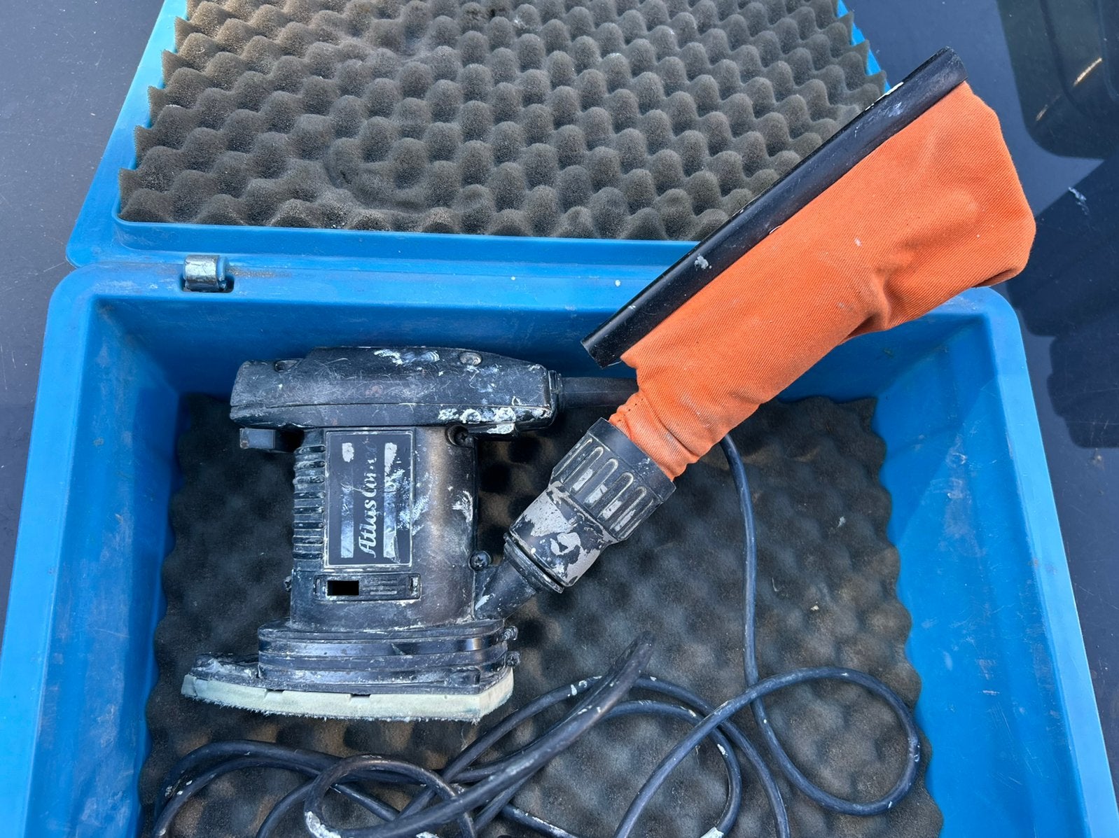 Schuurmachine atlas copco in opbergkoffer, Atlas copco, Gebruikt, ., Ophalen of Verzenden
