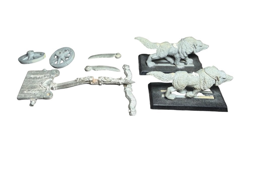 Warhammer Fantasy Old World Goblin Wolf Chariot, ., Warhammer, Ophalen of Verzenden, Zo goed als nieuw
