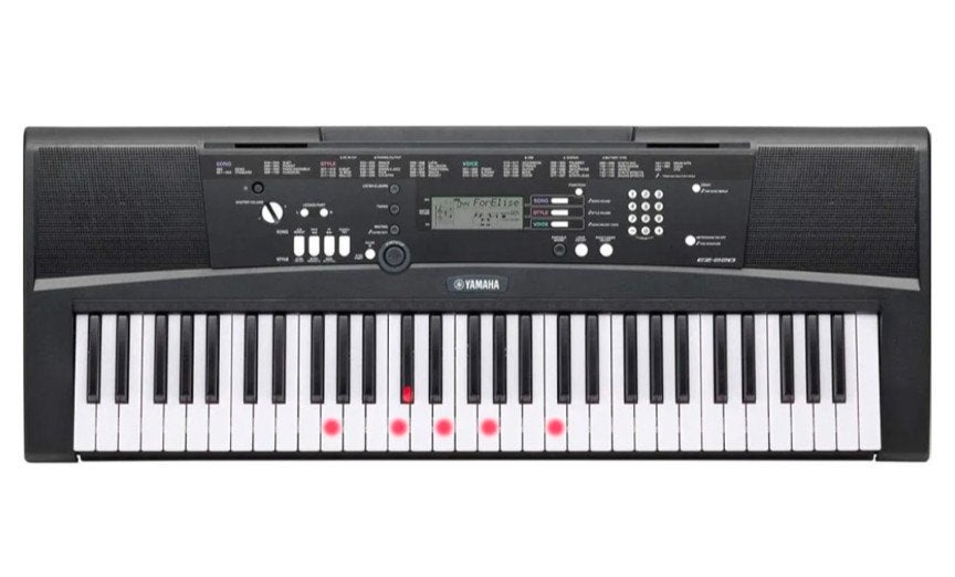 Yamaha EZ 220 Keyboard met adapter, 61 toetsen, Yamaha, Ophalen of Verzenden, Zo goed als nieuw