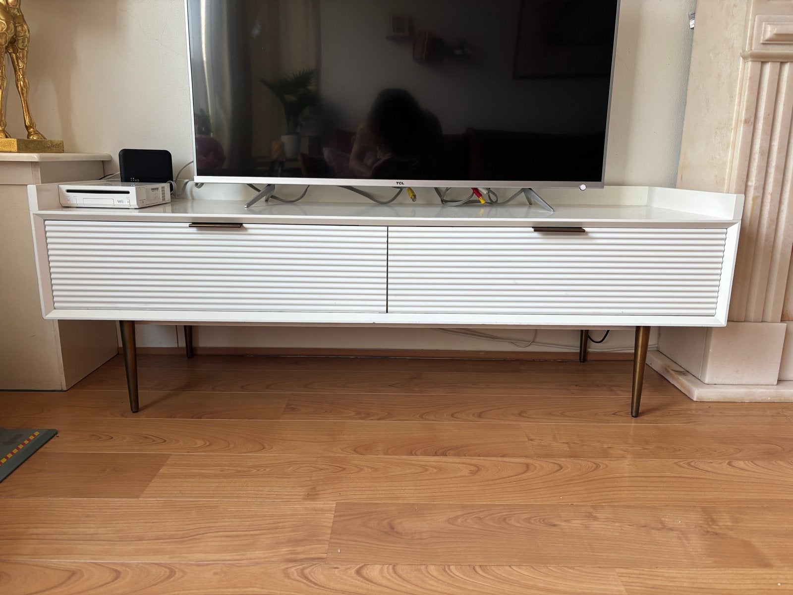 Elegant TV-meubel Maison du Monde - Veel opbergruimte, Huis en Inrichting, Ophalen, Gebruikt, 100 tot 150 cm, Minder dan 100 cm