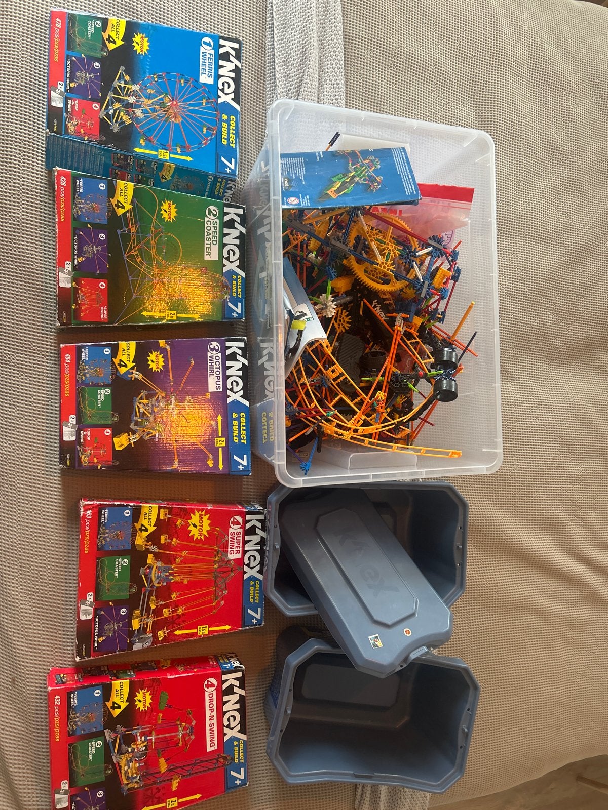 Grote bak K'nex - Diverse onderdelen (geen complete sets), Kinderen en Baby's, Speelgoed | Bouwstenen, Ophalen, Gebruikt, K'nex