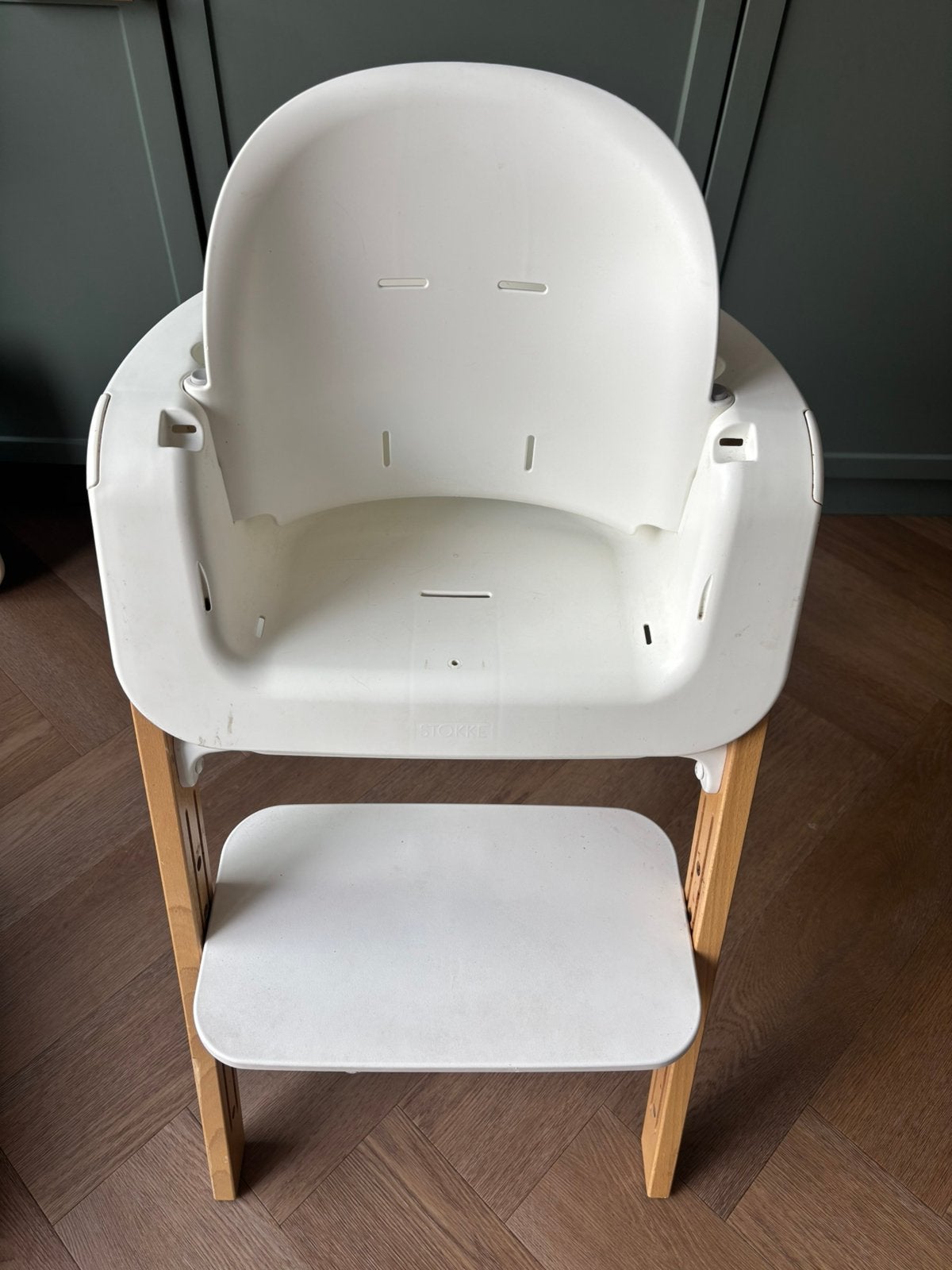 Stokke steps stoel wit, Kinderen en Baby's, Kinderstoelen, Ophalen, Gebruikt, Meegroeistoel