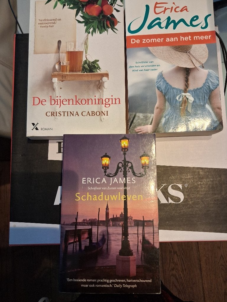 3 romans: 2 Erica James en 1 Christina Caboni, Boeken, Ophalen of Verzenden, Gelezen, Christina Caboni en Erica James, Nederland