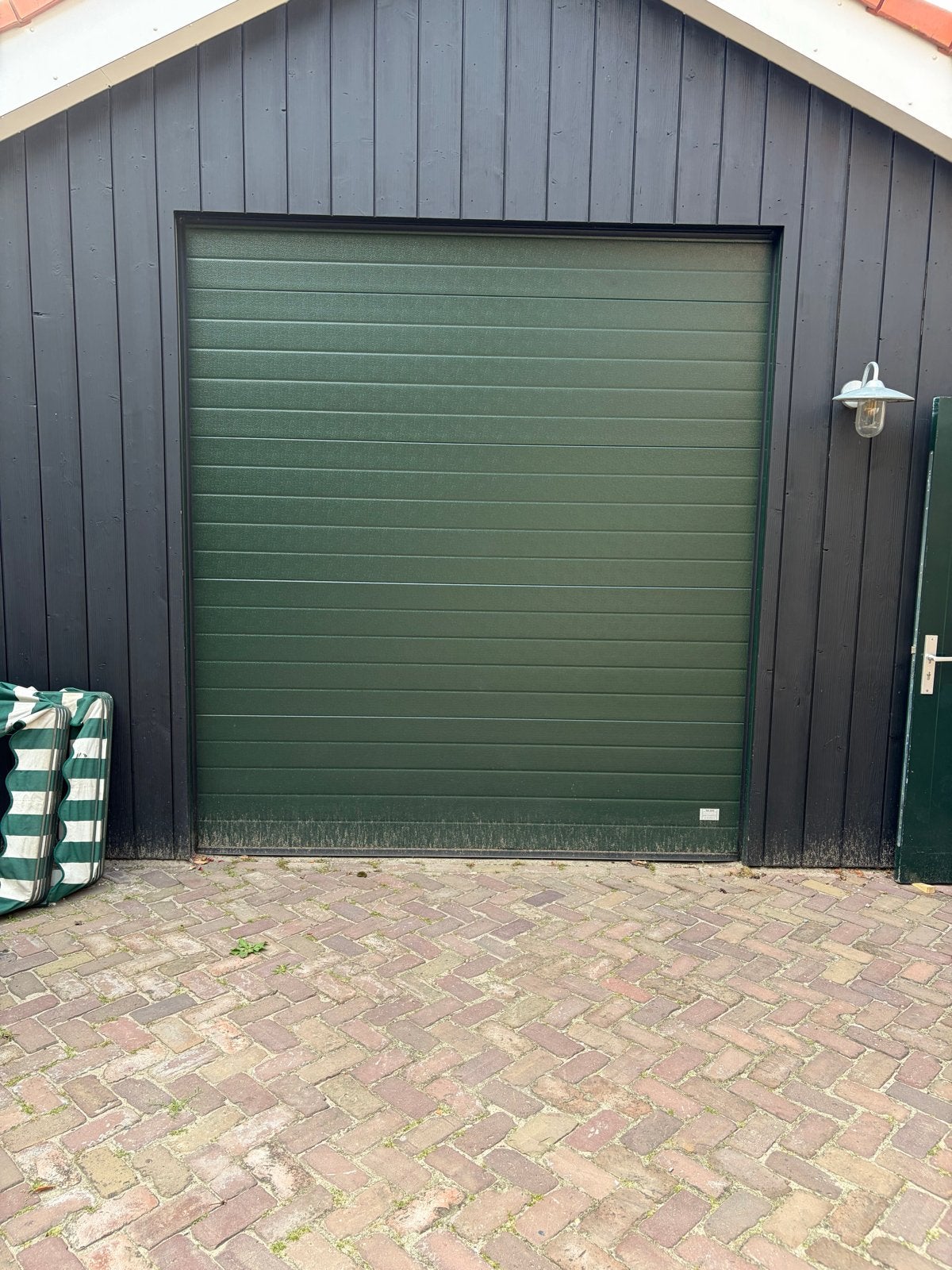 Ton Smit Garagedeur - Wit, Handbediend, Zo goed als nieuw, Doe-het-zelf en Verbouw, Deuren en Horren, Garagedeur, Zo goed als nieuw