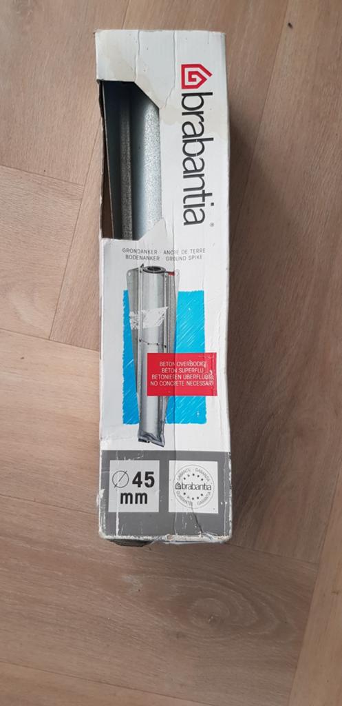 Brabantia grond anker parasol standaard, Tuin en Terras, Droogmolens en Wasrekken, Ophalen of Verzenden, Nieuw, Droogmolen