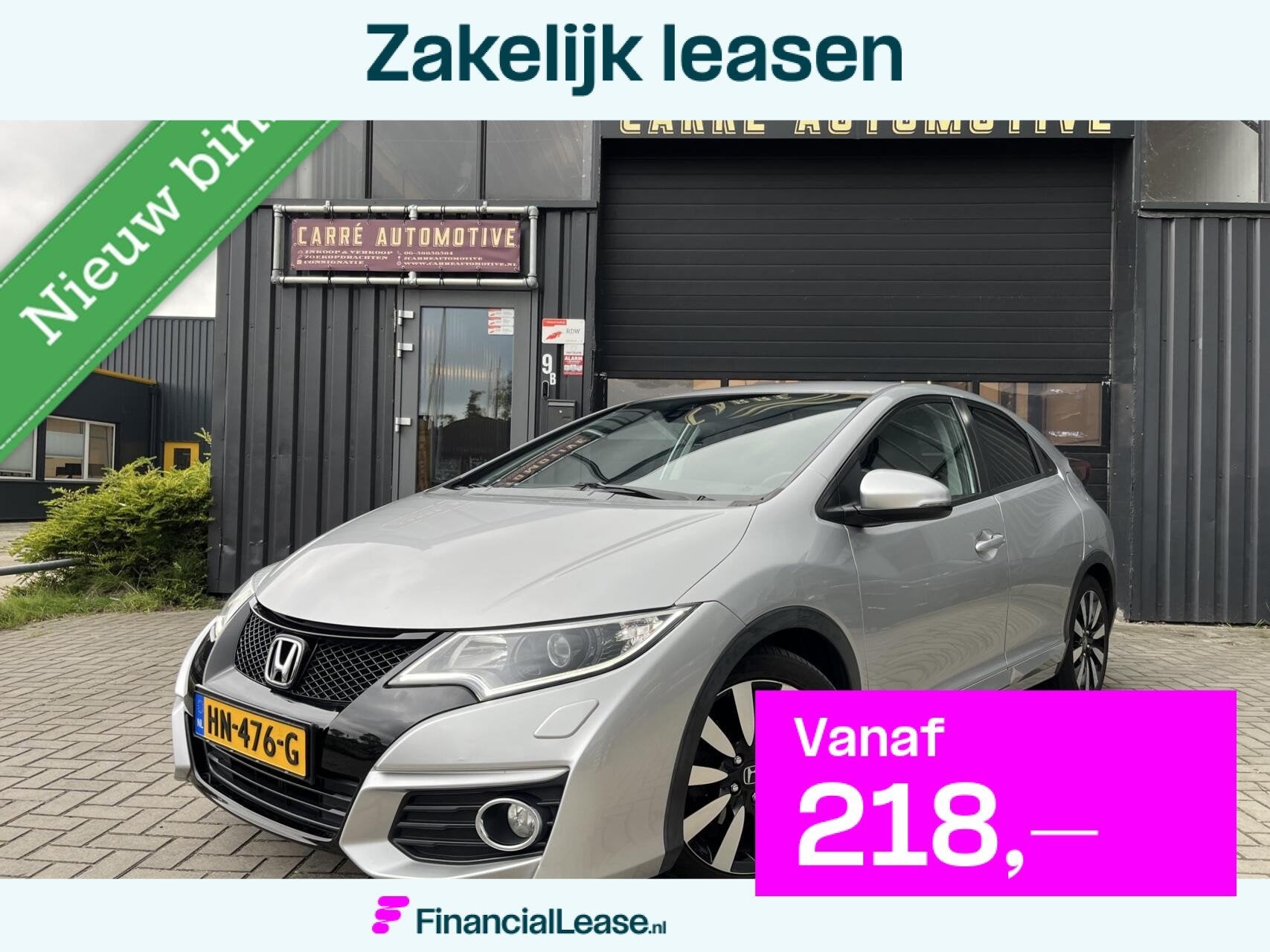 Honda Civic 1.4 Sport | Camera | Cruise | Navi | Stoelverwar, Voorwielaandrijving, Stof, Gebruikt, 4 cilinders