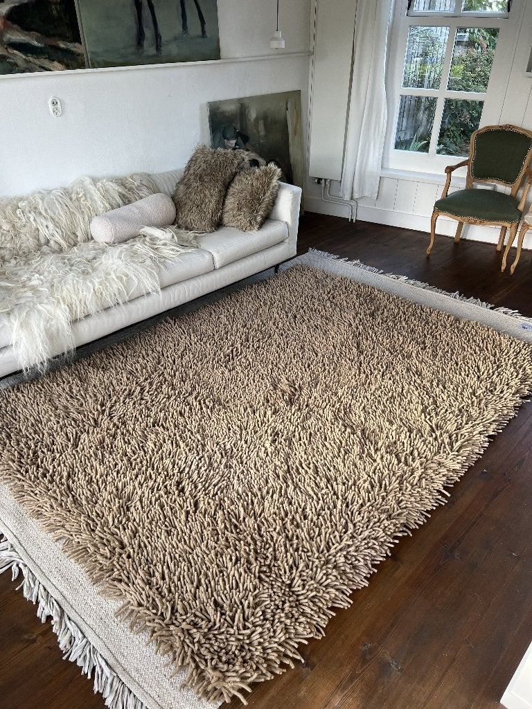 wollen kleed, Beige, 150 tot 200 cm, 200 cm of meer, Ophalen of Verzenden