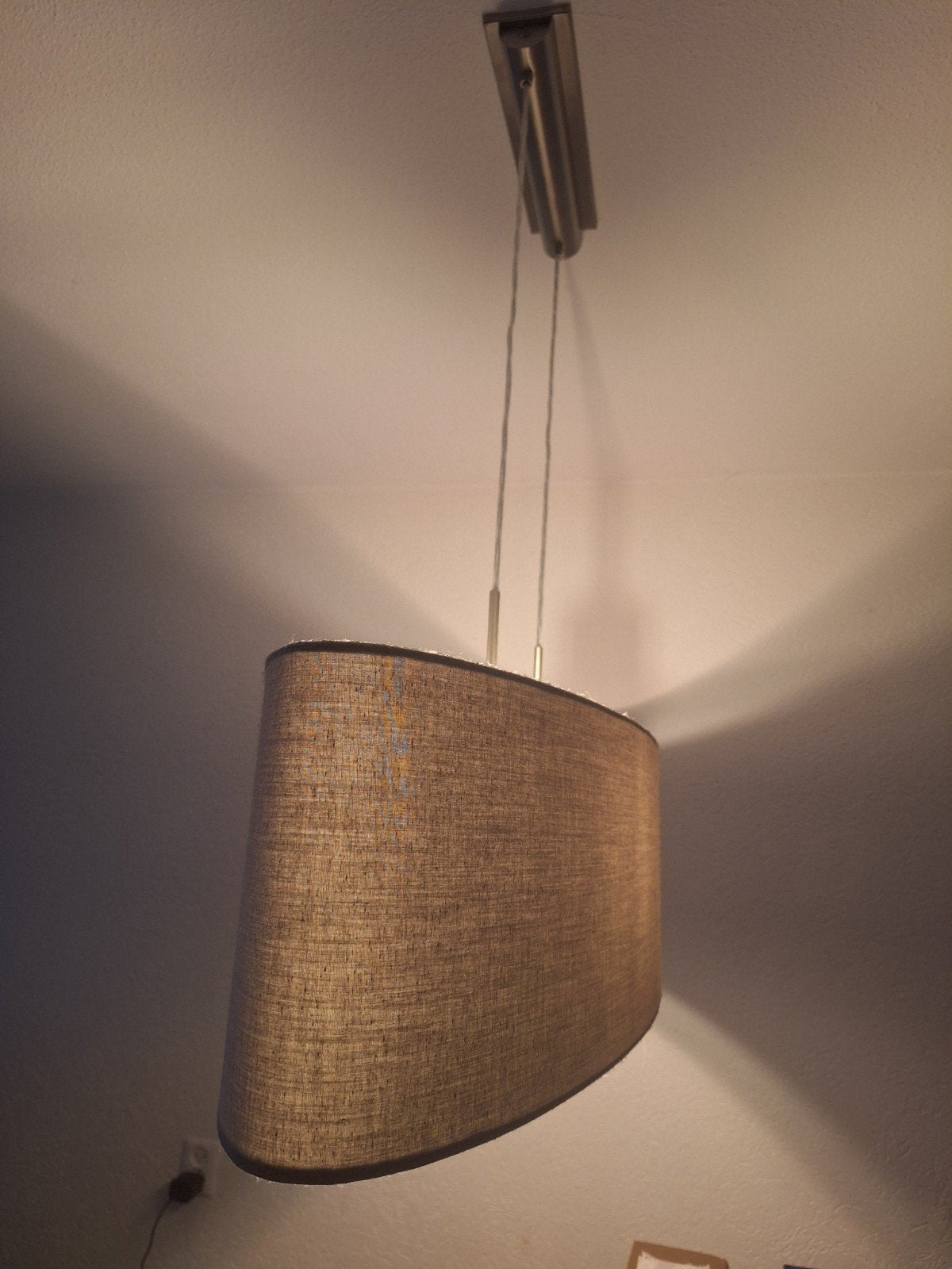 ovale lamp, Ophalen of Verzenden, Gebruikt, Overige materialen, E27 (groot)