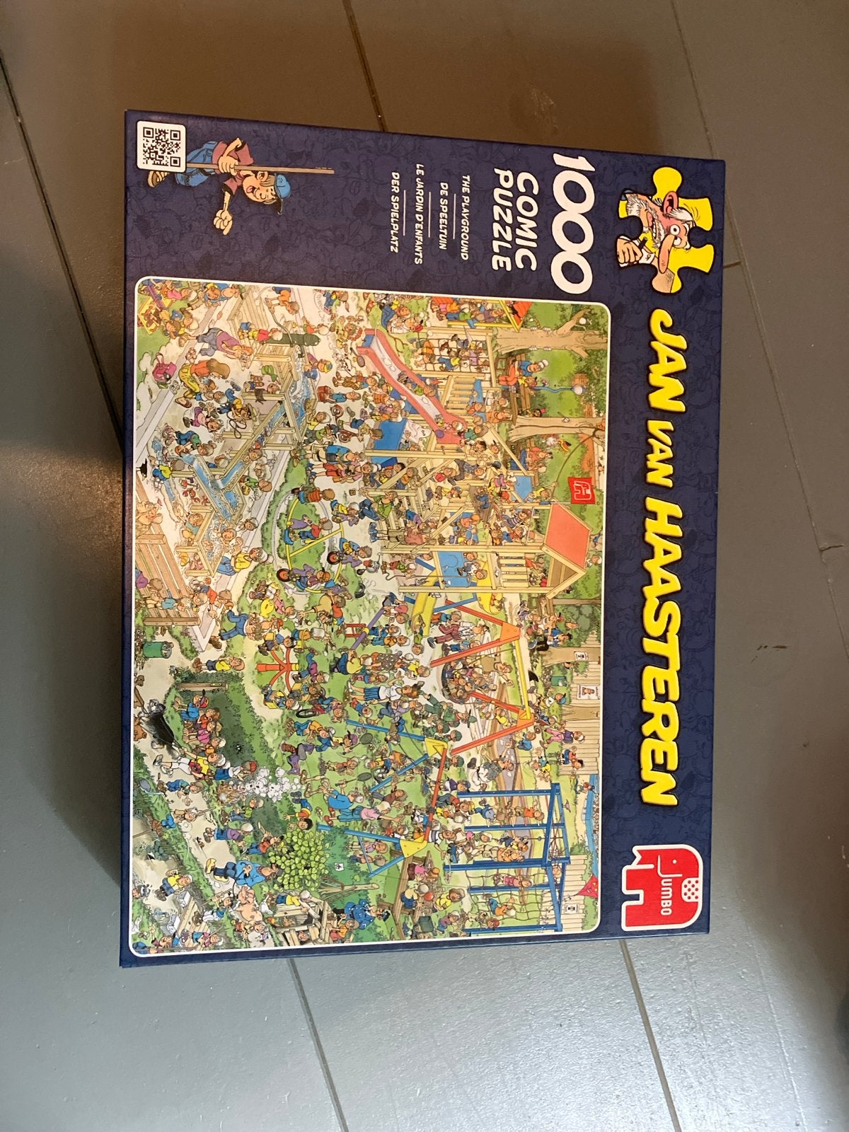 Jan van Haasteren De Speeltuin 1000 stukjes puzzel, Ophalen of Verzenden, 500 t/m 1500 stukjes, Zo goed als nieuw, Legpuzzel