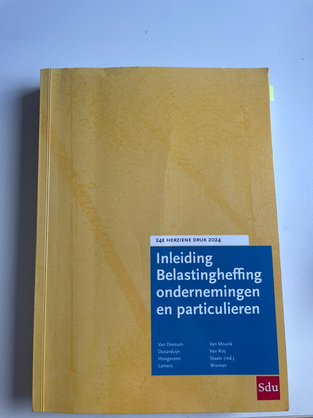 Inleiding belastingheffing ondernemingen en particulieren, Ophalen of Verzenden, Beta, Zo goed als nieuw, HBO