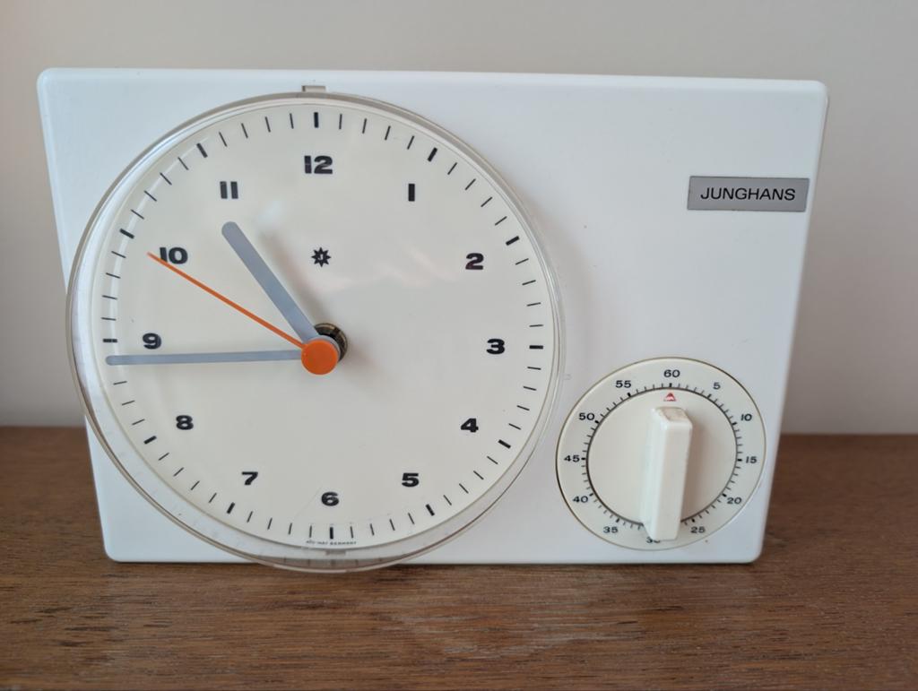 Junghans Keukenklok met Timer - Vintage Design 331/9003, Antiek en Kunst, Antiek | Klokken, Ophalen of Verzenden