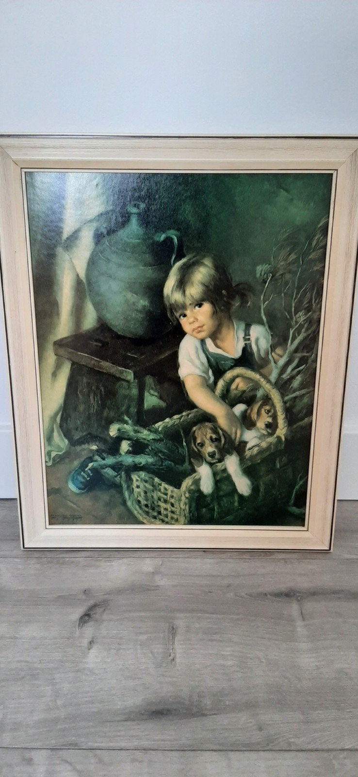 Vintage schilderij, Francisco Ribera Gómez, Ophalen of Verzenden