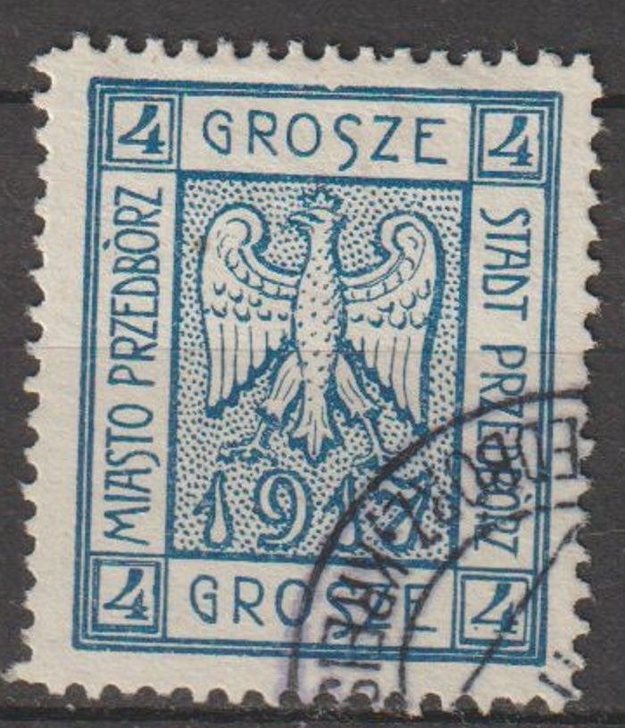 Polen lokale zegel Przedbórz uit 1917 Michel #2A, Ophalen of Verzenden, Polen, Gestempeld