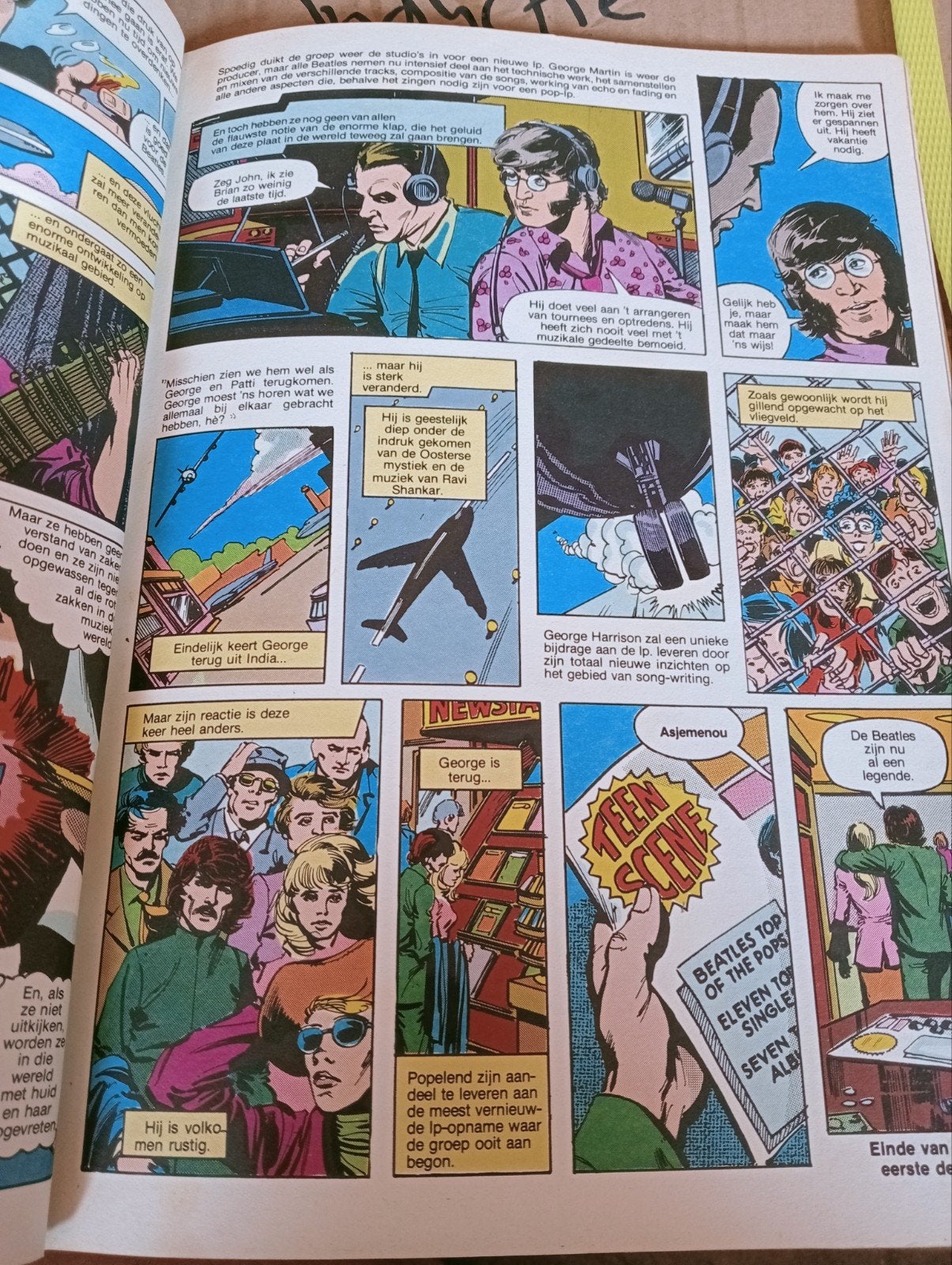 The Beatles Story Stripboek - De geschiedenis van de band, Eén stripboek, Ophalen of Verzenden, Gelezen