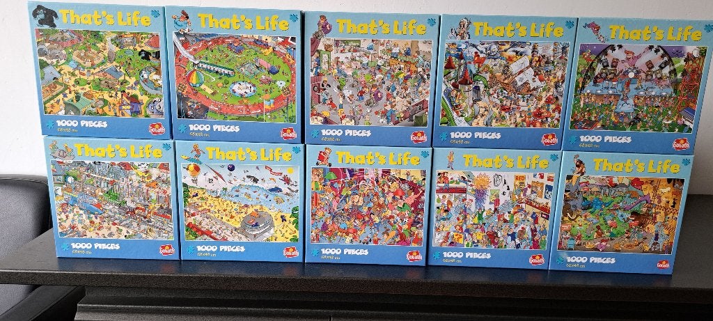Puzzels 10 stuks, Ophalen, 500 t/m 1500 stukjes, Zo goed als nieuw, Legpuzzel
