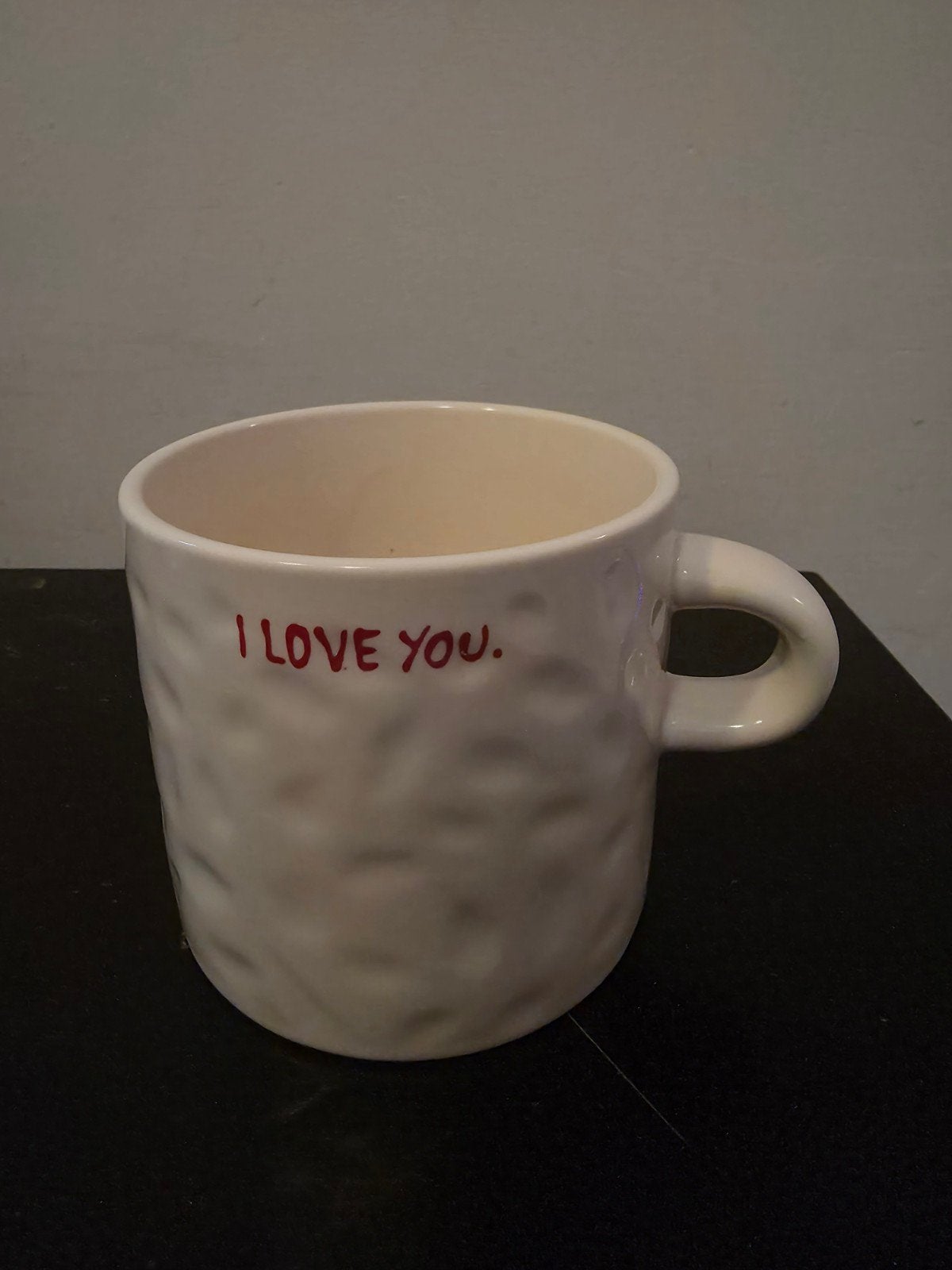 Mok Anna+Nina "I LOVE YOU" Stoneware, Overige typen, Ophalen of Verzenden, Zo goed als nieuw, Steen/keramiek