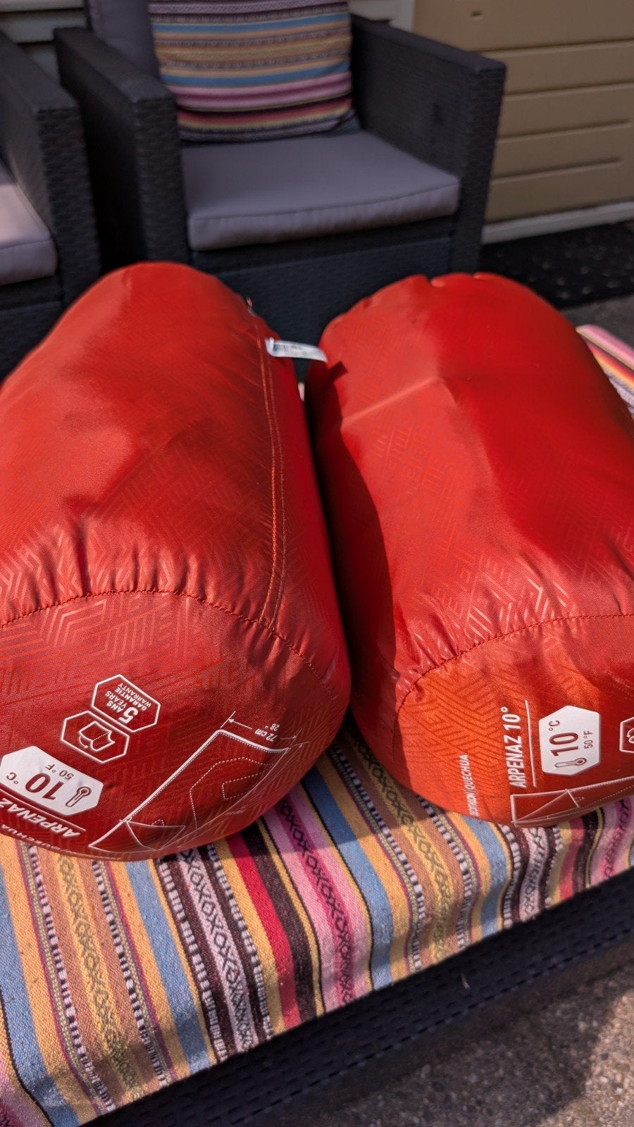2x Quechua Arpenaz 10 slaapzakken, Ophalen of Verzenden, Zo goed als nieuw