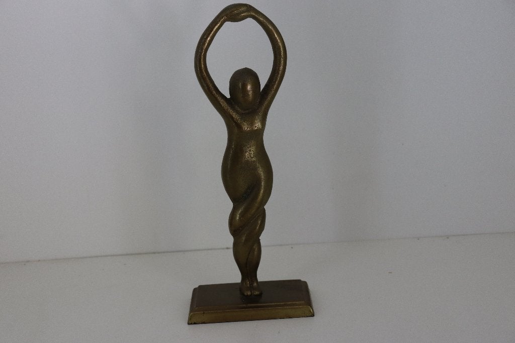 Vintage Mid-Century Modern Beeldje Danseres Yoga, Verzamelen, Ophalen of Verzenden, Zo goed als nieuw, Mens