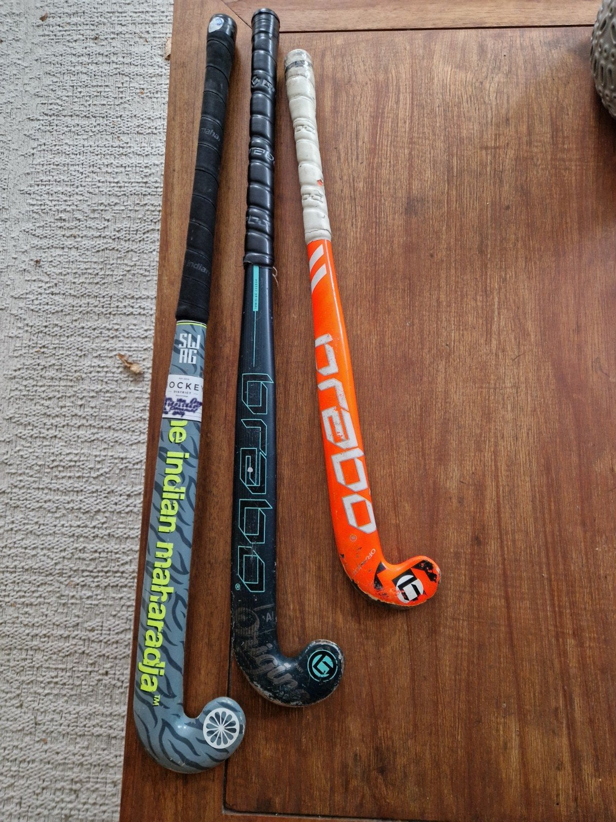 Brabo en The Indian Maharadja hockeysticks, Ophalen, Gebruikt, Stick
