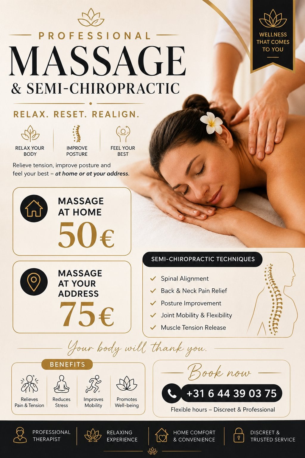 PROFESSIONAL MASSAGE & SEMI-CHIROPRACTIC, Diensten en Vakmensen, Welzijn | Masseurs en Massagesalons