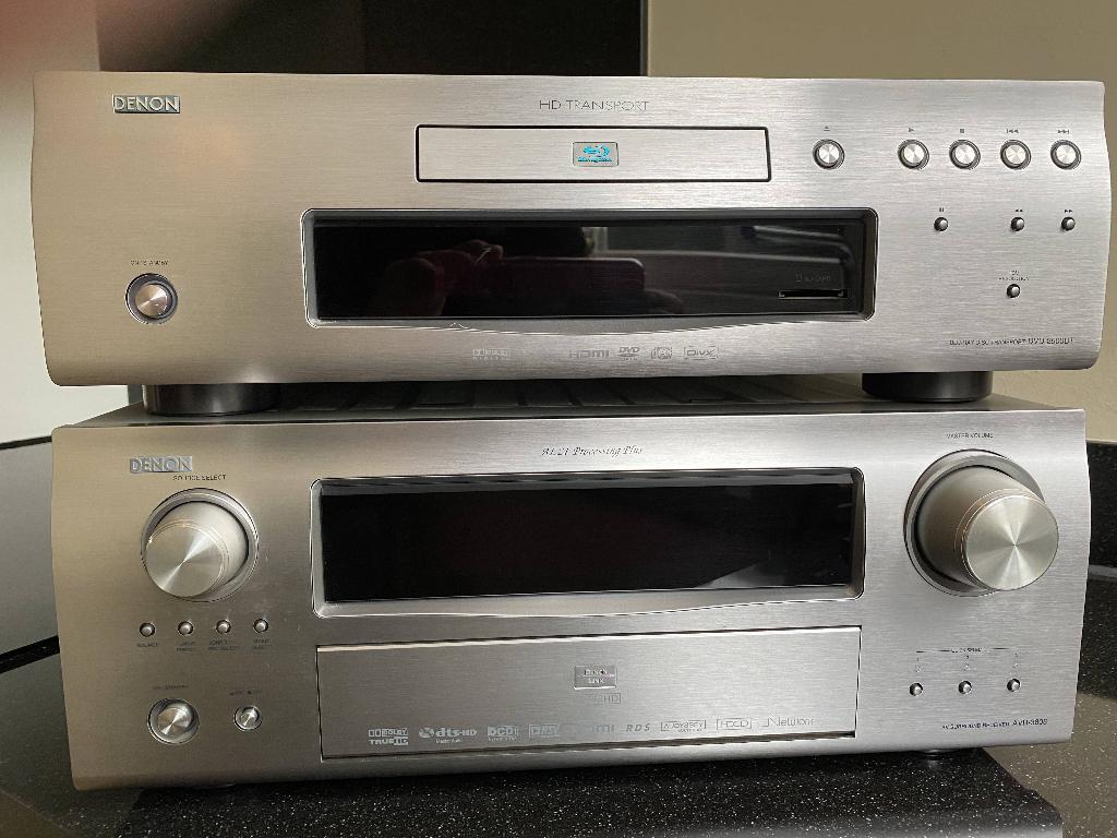 Prachtige Denon set: AVR-3808 Receiver + DVD-2500BT Blu-ray, Ophalen, Gebruikt, Denon, 120 watt of meer