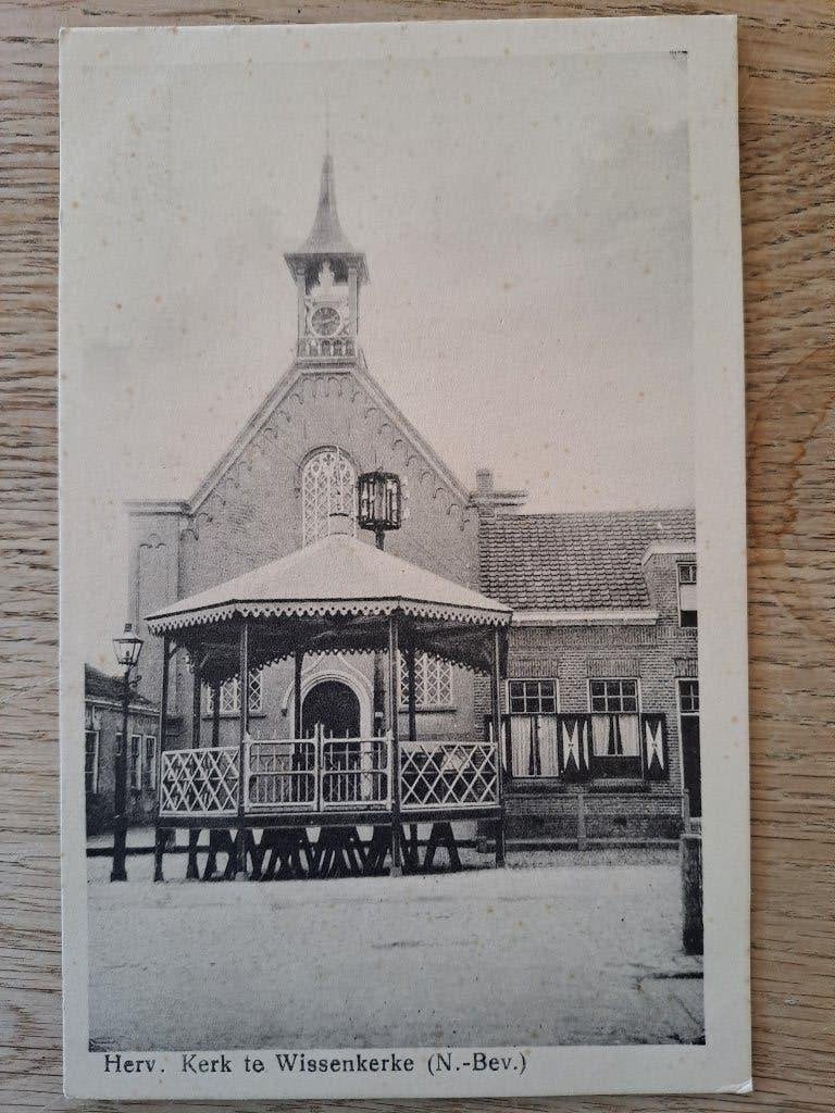 WISSEKERKE. NOORD BEVELAND. HERVORMDE KERK. 1924, Ophalen of Verzenden, 1920 tot 1940, Gelopen, Noord-Holland