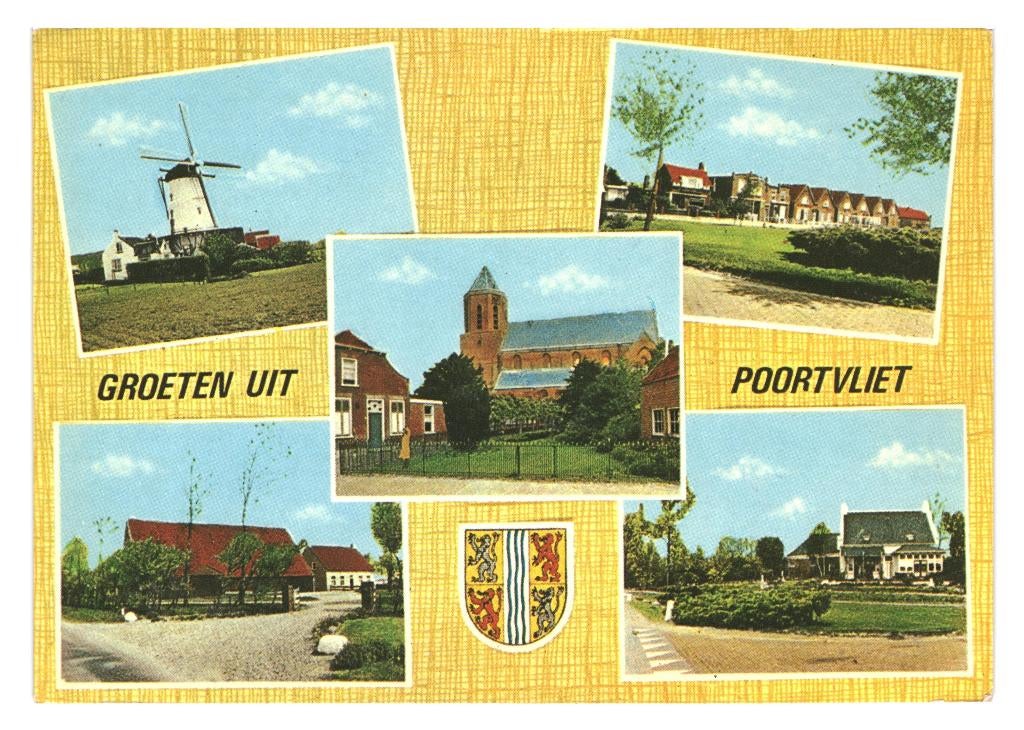 802391 Poortvliet 1971 Zeeland Gelopen met Postzegel, Ophalen of Verzenden, 1960 tot 1980, Gelopen, Zeeland