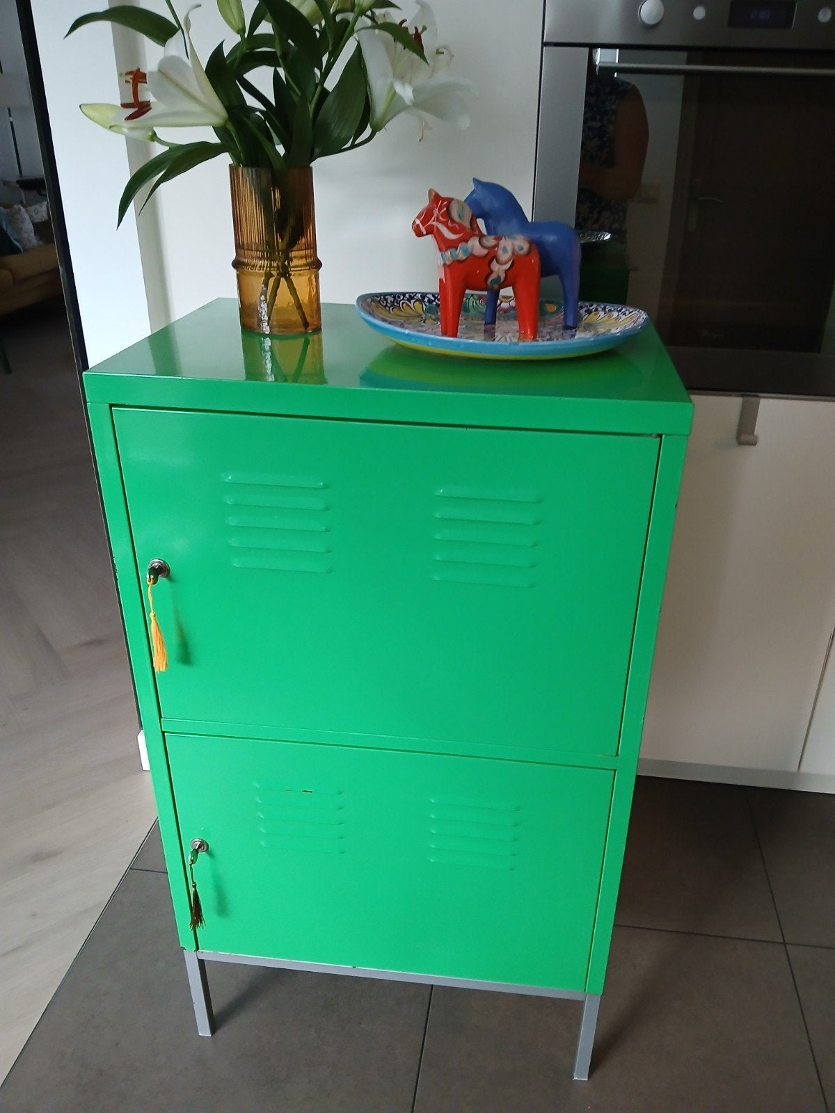 Ikea PS locker groen met sleutels, Ophalen, Gebruikt