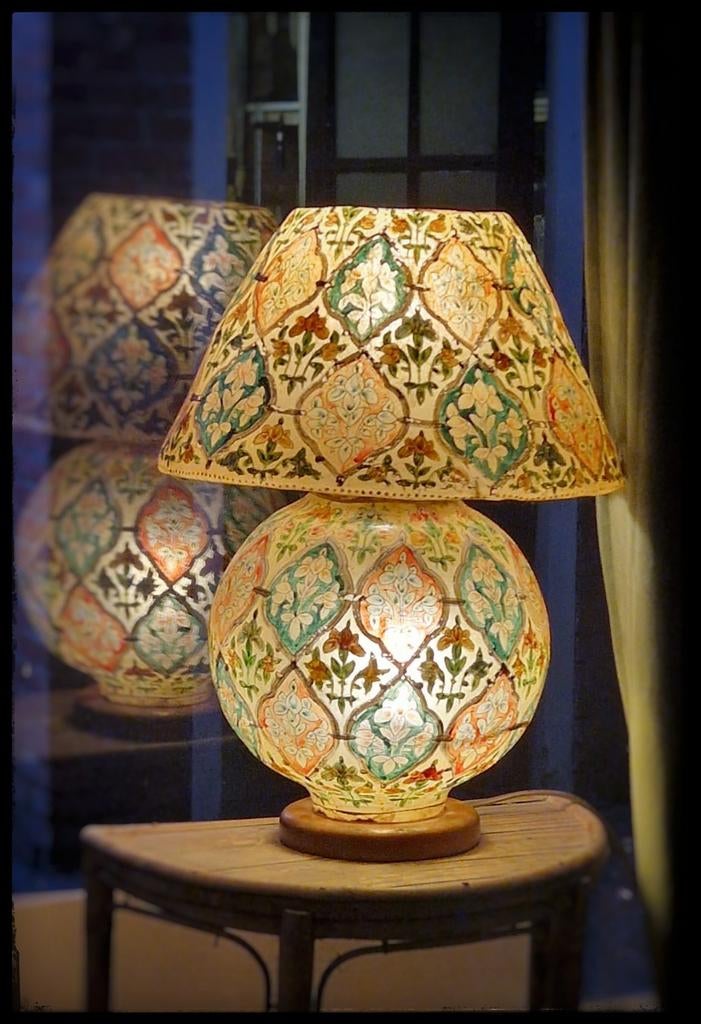 Gave oosterse lamp, vintage., Ophalen, Zo goed als nieuw, Bohemian vintage oosters ibiza, 50 tot 75 cm