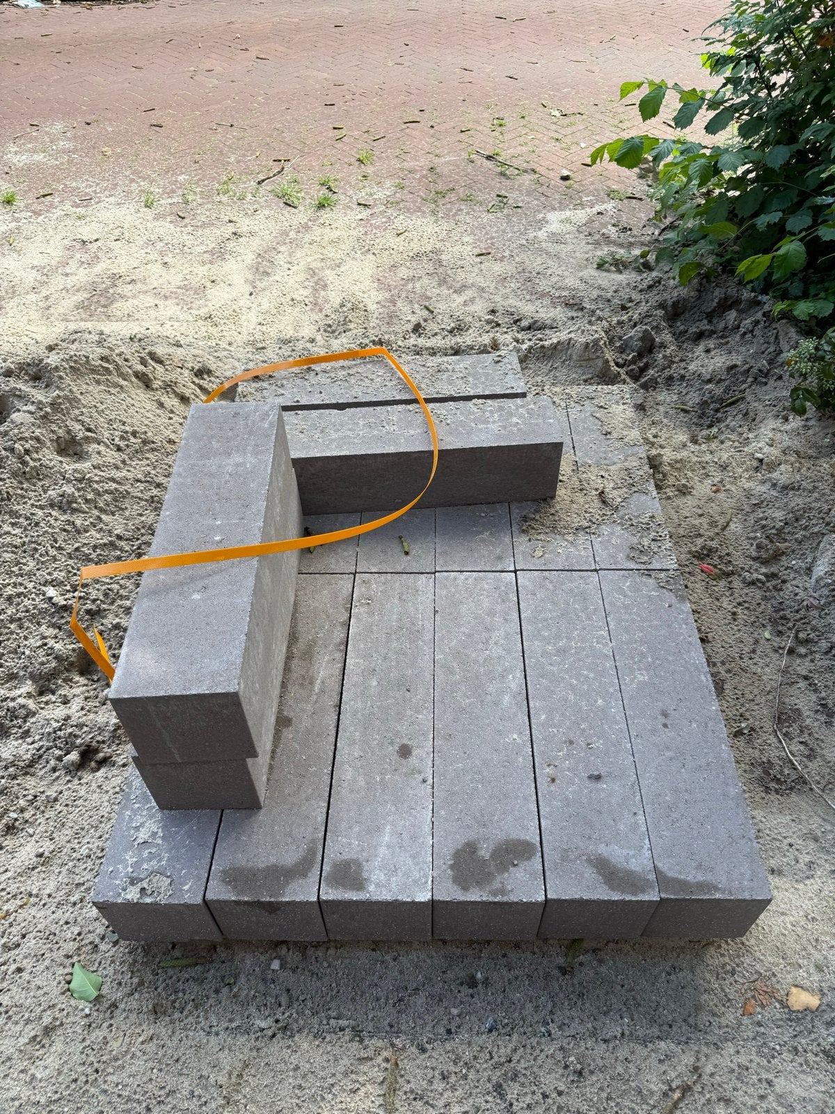 Wallblocks licht grijs 60x15x15 - 16 stuks, Ophalen, Gebruikt, Overige typen, Minder dan 5 m²