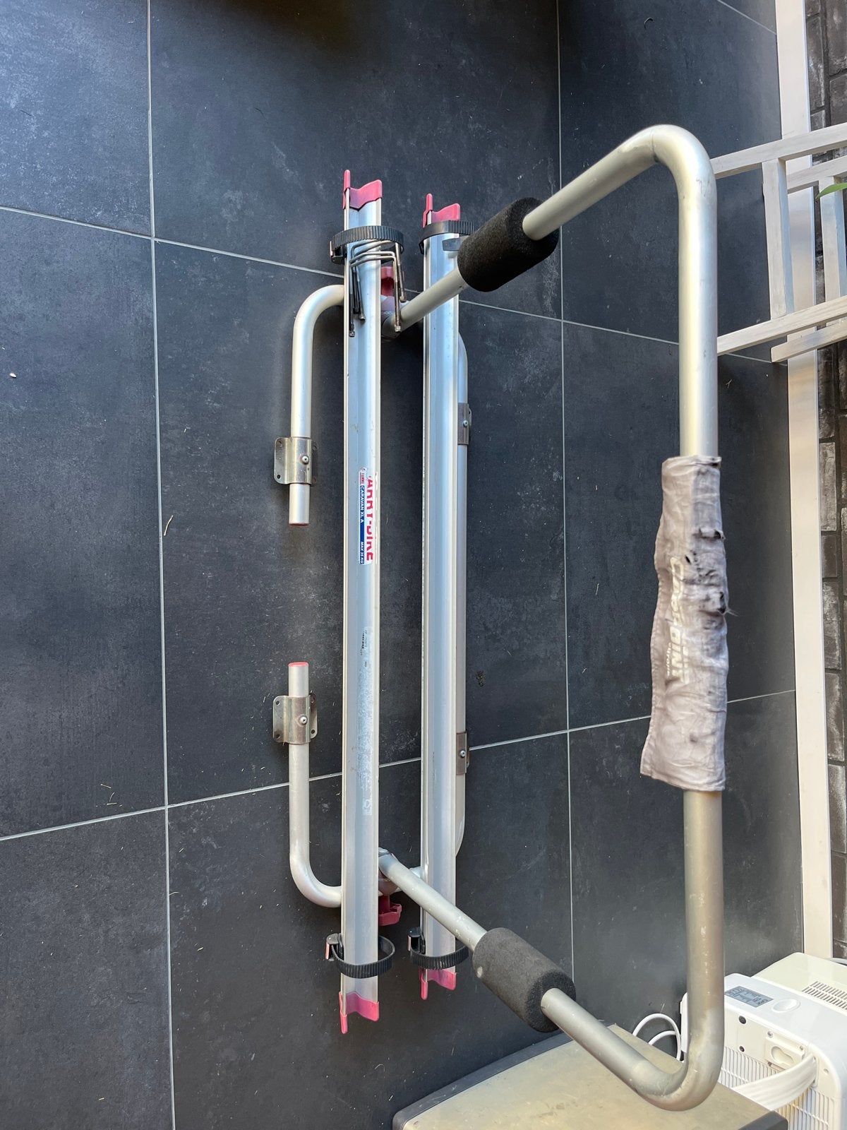 Fietsendrager Carry Bike Dissel voor caravan, Ophalen, Gebruikt, Fietsendrager-accessoire, 2 fietsen