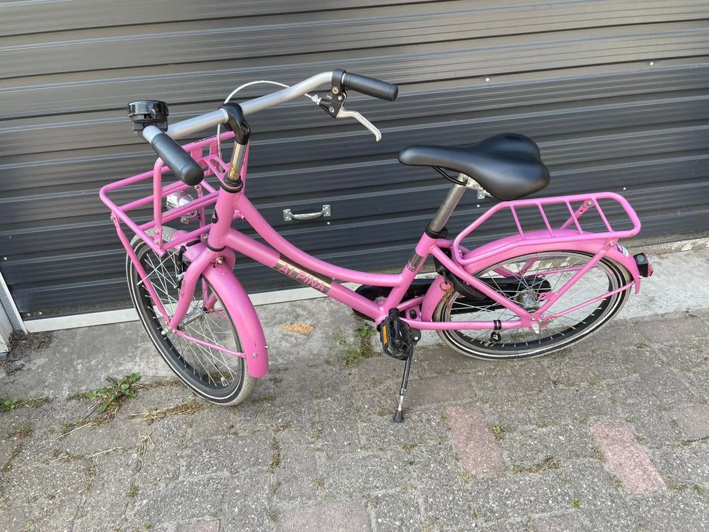 Kinderfiets Alpina cargo, Ophalen, Terugtraprem, Gebruikt, Handrem