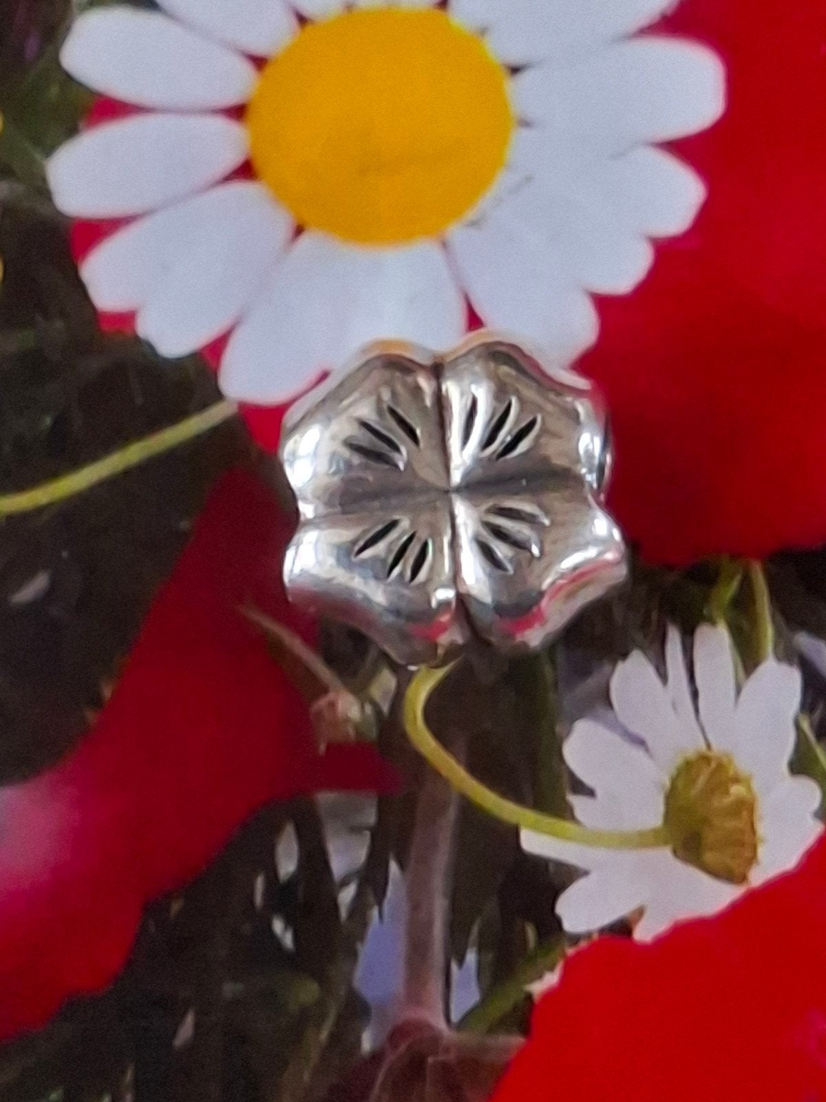 Pandora klavertje vier., Pandora, Ophalen of Verzenden, Zo goed als nieuw, 1 bedel