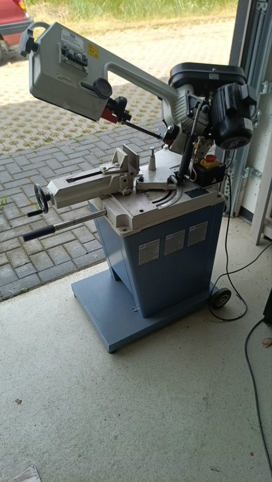 HBM 128 metaallintzaag - Zo goed als nieuw, Ophalen, 70 mm of meer, 600 tot 1200 watt, Zo goed als nieuw