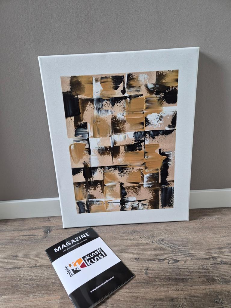 Orgineel kunstwerk/ schilderij van Kunstenaar Jamilly, Ophalen, Hout, 75 cm of meer