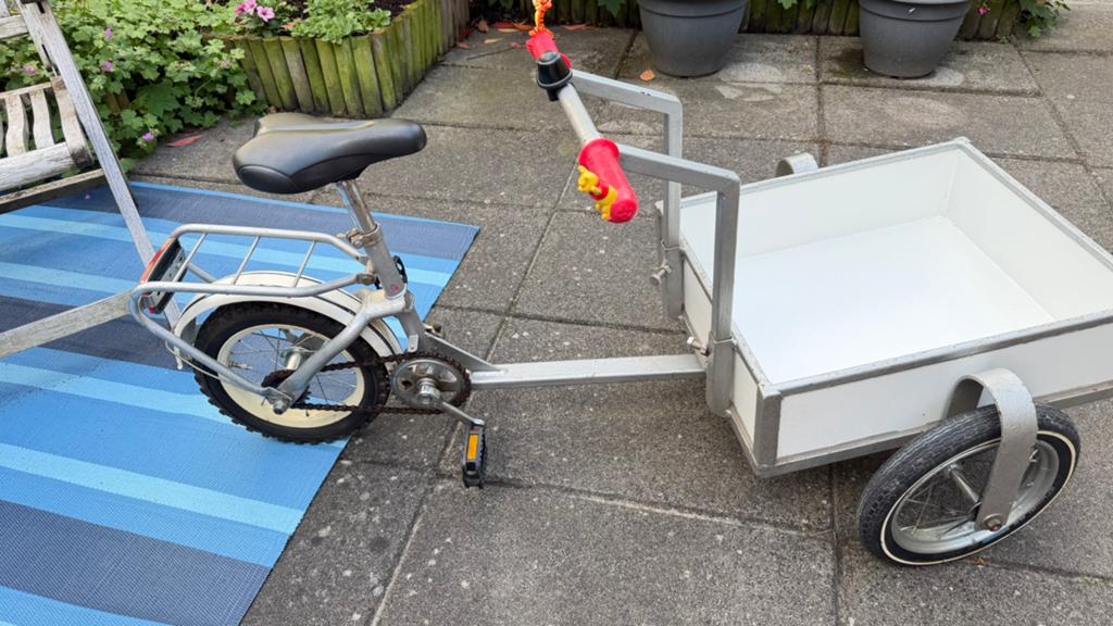 Kinder bakfiets, Fietsen en Brommers, Fietsen | Bakfietsen, Ophalen, Gebruikt, Terugtraprem, 1 kind