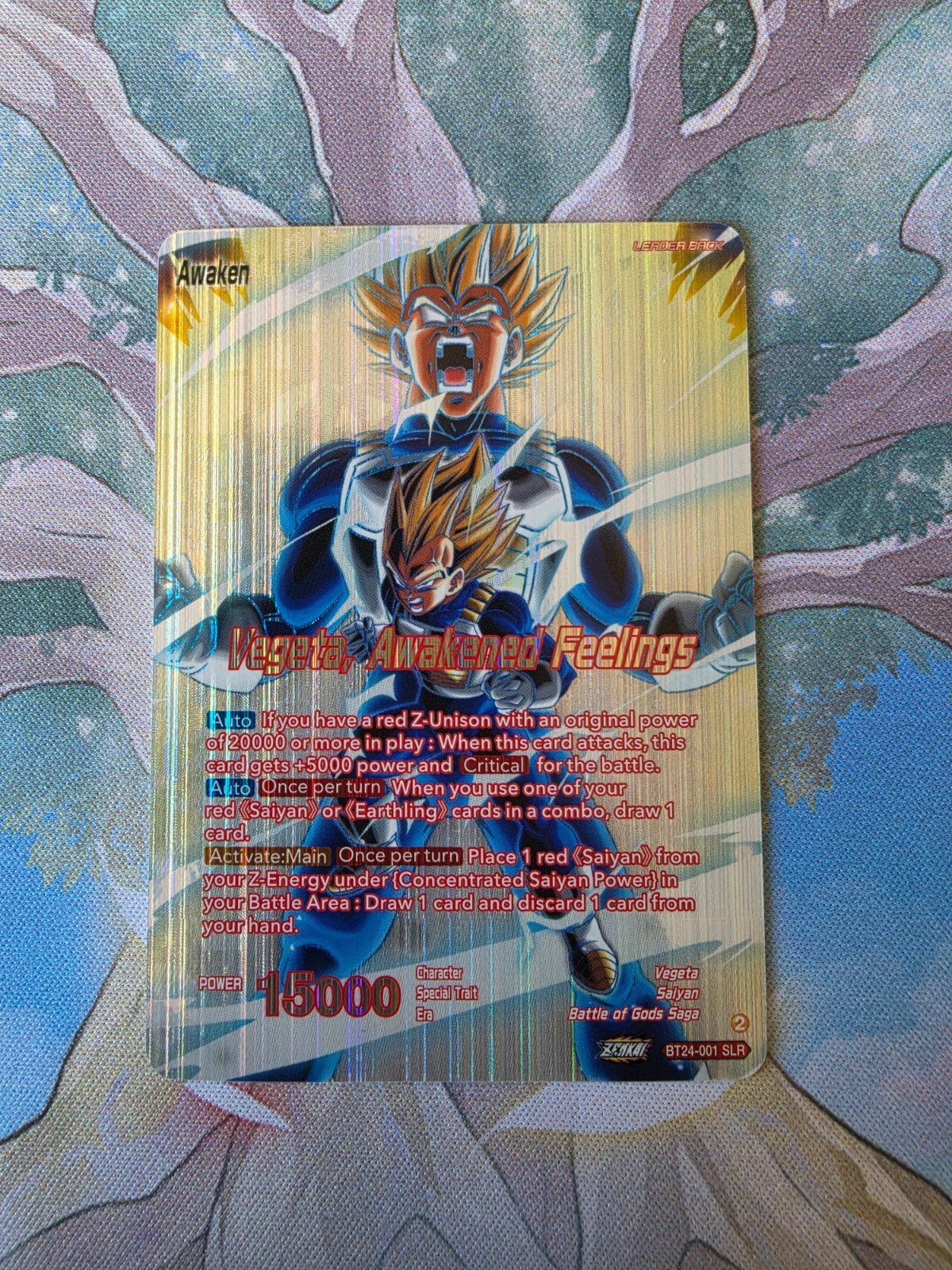 dragon ball super vegeta awakened feelings v.2 alt art, Ophalen of Verzenden, Nieuw, Losse kaart, Foil