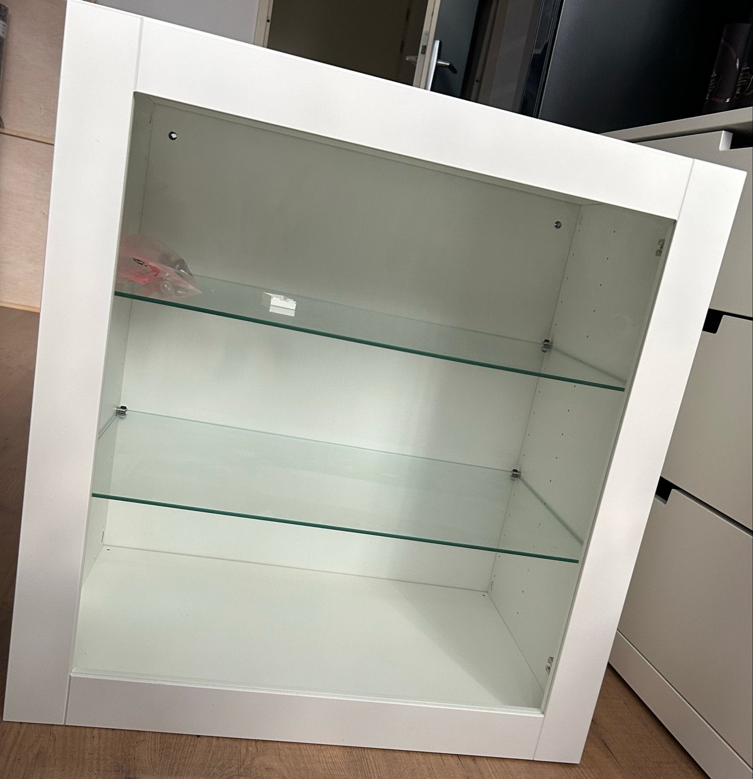 IKEA PLATSA Kast met glazen deur en planken, Ophalen, Zo goed als nieuw