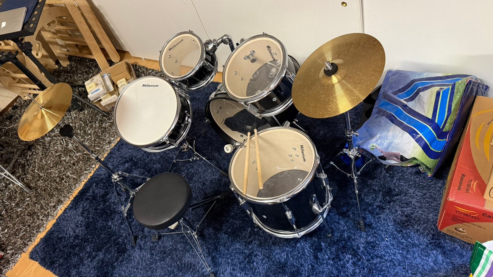 Kinderdrumstel Millenium junior, Muziek en Instrumenten, Ophalen, Zo goed als nieuw, Overige merken