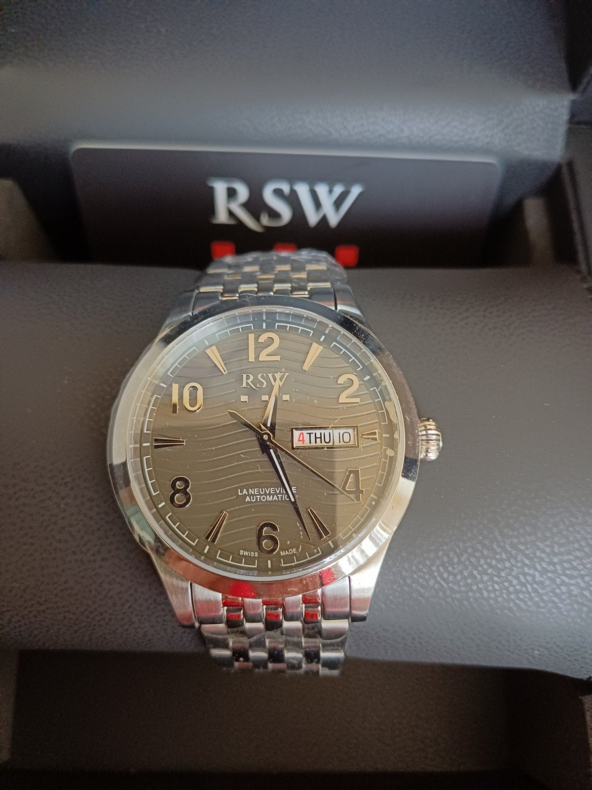 RSW La Neuveville Automatisch Horloge - Nieuw in Doos, Staal, Staal, Polshorloge, Nieuw