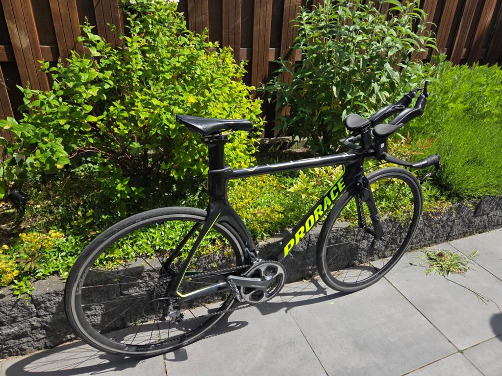 Prorace Tijdritfiets/Triatlonfiets - Carbon Frame, 53 tot 57 cm, Ophalen, Gebruikt, Overige merken