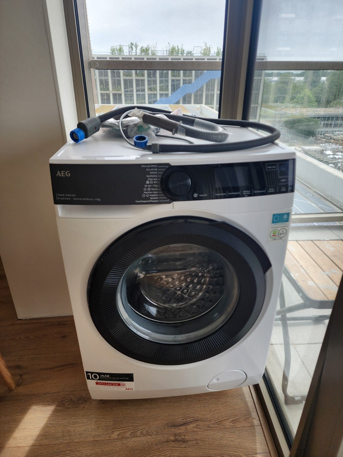 AEG 7000 Series ProSteam 1-9kg Wasmachine, 10 kg of meer, Ophalen, Zo goed als nieuw, Minder dan 85 cm