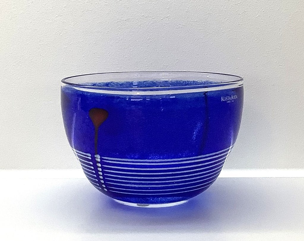 Bertil Vallien, glas, Atelje, Kosta Boda, Verzenden, Gesigneerd