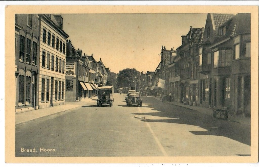 Hoorn - Breed, Verzenden, 1920 tot 1940, Ongelopen, Noord-Holland